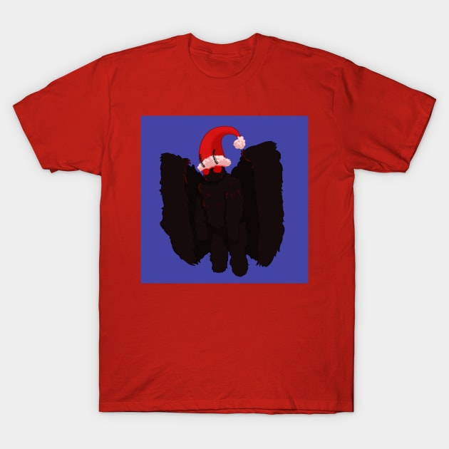 Mothman as Santa Claus T-Shirt by VazMas Design